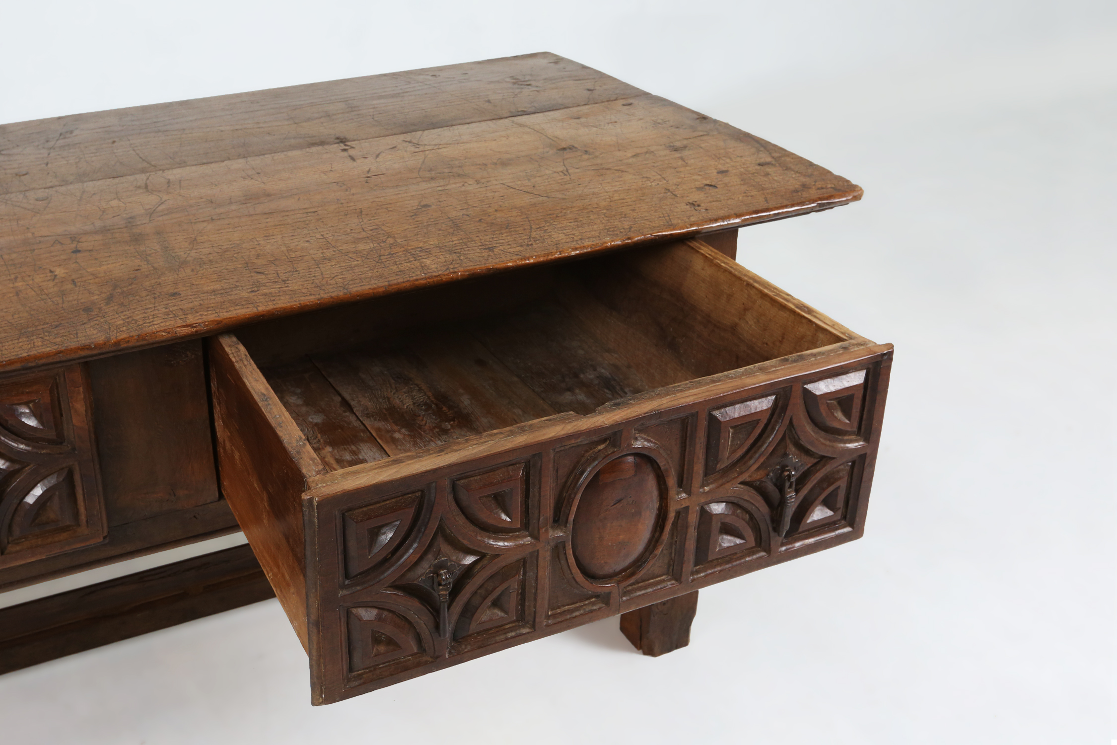 Antique Spanish Console Table in Oak, 18th Centurythumbnail